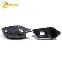 Rétroviseurs latéraux en fibre de carbone brillants et forgés pour BMW G20 G30 G42, style M3 G20 G30, amélioration au look G80, accessoires extérieurs pour voitures