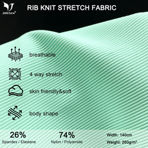 Tissu <span class=keywords><strong>de</strong></span> maillot <span class=keywords><strong>de</strong></span> <span class=keywords><strong>bain</strong></span> en maille côtelée ottoman, nylon 74 % élasthanne 26 %, fabriqué en Chine, pour vêtements <span class=keywords><strong>de</strong></span> plage - Product Image 3