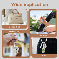 Tag NFC Proximity RFID T5577 EM4305 Mini Epoxy Smart Key Ring dengan Desain Tahan Air untuk Kartu Bisnis Hotel & Kontrol Akses