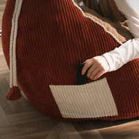Moderno solo Retro rojo futón muebles para el hogar sofá silla lindo perezoso PUF cojín para sala de estar y dormitorio tapicería de tela