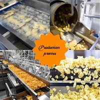 Ligne de production de chips de pommes de terre entièrement automatique Machine à chips de pommes de terre Ligne de production de frites