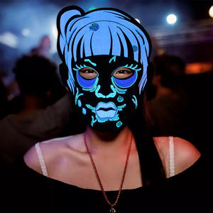 Accesorios del Festival para la cara Máscara facial LED Digital para Halloween Máscara de fantasma led - Product Image 6