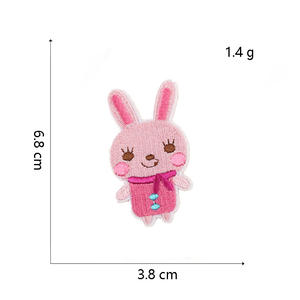 Offre Spéciale rose thème Animal fer sur patchs de broderie étui Mobile vêtements bricolage accessoires décoration - Product Image 4