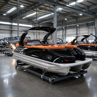 Yacht de Luxe Innovant pour 12 Personnes avec Fonctionnalités de Sécurité Avancées, en Aluminium, 200 CV, Console de Luxe, Plateforme de Bain Sportive à Arche, Idéal pour la Famille