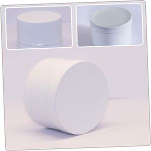 Pot en plastique PET blanc avec couvercle pour crème, sérigraphie à chaud, pour emballage cosmétique et alimentaire, 50ml, 80ml, 100ml, 120ml, 150ml, 200ml, 250ml, vente en gros - Product Image 4