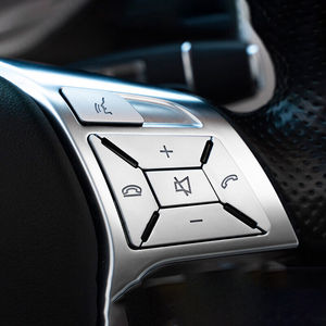 Calcomanías adhesivas embellecedoras para cubierta de botón de volante para Mercedes Benz E <span class=keywords><strong>C</strong></span> CLS GLA SLK clase W204 W176 W246 C117 W166 X205 R172 W212 - Product Image 3