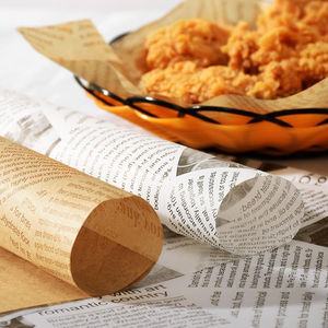 Papier d'emballage pour pain, sandwich, burger, fast-food, personnalisé avec logo imprimé, double protection contre la graisse, résistant à l'huile, écologique, recyclable - Product Image 4