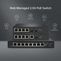 Commutateur PoE multi-gigabit intelligent géré par le cloud à 4 ou 8 ports 2,5 G avec SFP+ 10 G