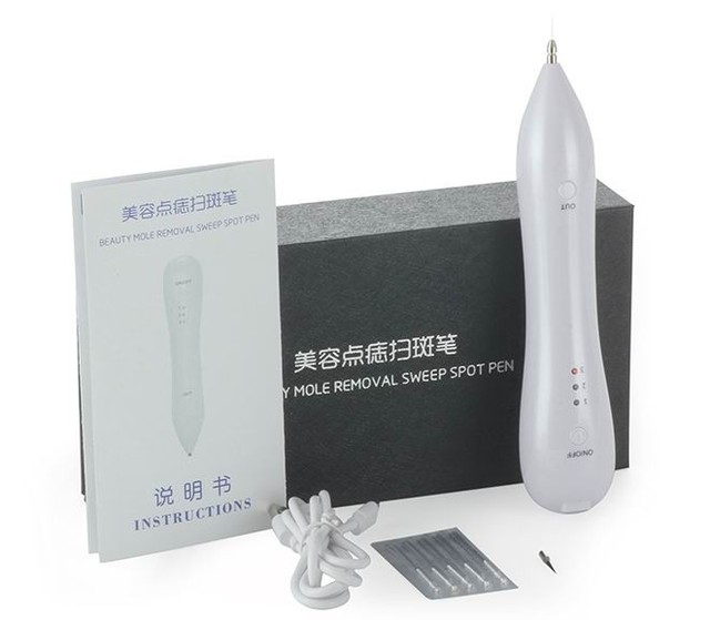 Mini Beauty Mole Removal Sweep Spot Pen Skin Tags Remover Wart Mole Acne Pimple Treatment Kit Gift Box Machine