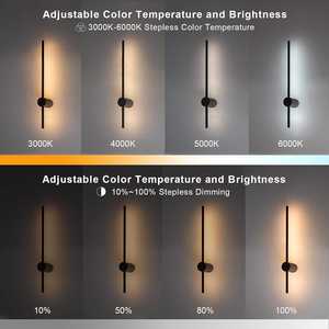 Minimalistisches Kabelloses Design Nordische Wandleuchte Atmosphäre RGB Fernbedienung Abnehmbar Batteriebetrieben 5200mAh Wandleuchte Wiederaufladbar - Product Image 5