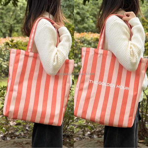 Nhà Máy Bán buôn tái sử dụng hàng tạp hóa túi với logo tùy chỉnh in logo canvas shopping Tote Bag OEM ODM - Product Image 3