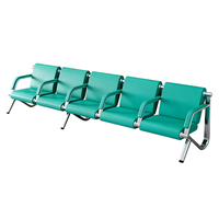 Chaises d'attente en cuir de qualité commerciale avec accoudoirs de style canapé - Design moderne pour les centres commerciaux, les écoles, les hôpitaux - Durables et écologiques