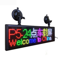 Pantalla LED Digital RGB de 7 Colores para Ventana Trasera de Coche, 24x144, WiFi, Alto Brillo, Tablero de Mensajes Desplazables, Contenido Remoto Educativo