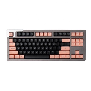 Teclas de Doble Color Negro-Rosa, 150 Teclas, Perfil MSA, Dos Colores, Tecla Enter ISO 7U, Barra Espaciadora para Teclado Mecánico <span class=keywords><strong>GK61</strong></span>/68/71/84/87 - Product Image 1