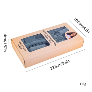 Oferta Especial: Rizador <span class=keywords><strong>de</strong></span> Pelo Sin Calor <span class=keywords><strong>de</strong></span> Satén, Set <span class=keywords><strong>de</strong></span> Rodillos Suaves para Dormir, Diadema Rizador Sin Calor con Scrunchies y Clip - Product Image 2