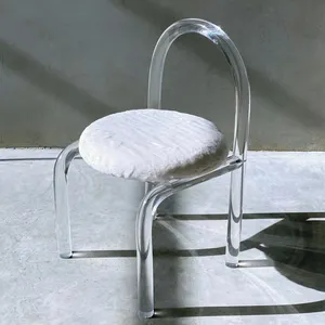 Großhandel Sillas Transparente Victorian Kunststoff Acryl Bankett Event Kristall klar Transparent Ghost Chair