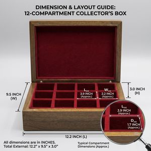 Wooden Jewelry <b>Box</b> with magnet for Women Old World Wooden <b>Box</b> Vintage Style Wooden <b>Keepsake</b> <b>Box</b> for Jewelry and Trinket Storage - Product Image 4