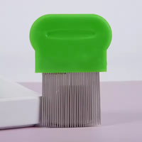 Peigne anti-tête de monstre personnalisé en acier inoxydable pour animaux de compagnie, brosse à poils, peigne anti-puces