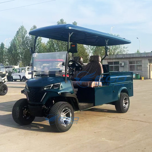 Nouveau véhicule utilitaire de golf vert foncé personnalisable, voiturette de golf électrique deux places, supporté par la Chine, vendu à bas prix - Product Image 1