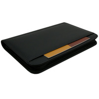 ModernQiu A5 PU Carpeta de presentación de cartón de cuero Venta directa de fábrica para almacenamiento de documentos Carpetas de archivos unisex