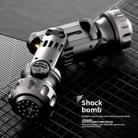 Fidget Spinner Créatif en Métal Effet Pistolet avec Coque Éjectable, Jouet Anti-Stress pour Adultes et Enfants, Jouet Lanceur Pistolet Cadeau