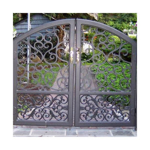 Grandes conceptions créatives de portes en <span class=keywords><strong>fer</strong></span> en forme d'arbre fabriquées en usine en gros Offre Spéciale le coupeur <span class=keywords><strong>laser</strong></span> en métal principal avec technique de soudage - Product Image 2