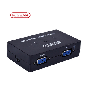 Bộ Chuyển Đổi <span class=keywords><strong>2X1</strong></span> <span class=keywords><strong>VGA</strong></span> USB KVM Với USB 2.0 Và Điều Khiển Máy Tính Để Bàn Cho 2 Máy Tính Để Điều Khiển Bàn Phím Chuột U Màn Hình Đĩa - Product Image 3
