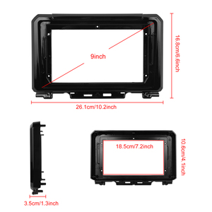 Podofo Double Din Android Autoradio 4 + 64G 9 pouces Autoradio sans fil Carplay Android Auto Pour <span class=keywords><strong>SUZUKI</strong></span> <span class=keywords><strong>Jimny</strong></span> <span class=keywords><strong>2019</strong></span> IPS DSP WIFI RDS - Product Image 5