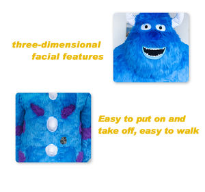 Monsters Inc personaje de dibujos animados 6-8ft inflable Grinchs & Sully Krampus Monsters Onesie gigante Cosplay mascota disfraz volar traje - Product Image 6