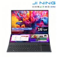 Nouvel ordinateur portable de jeu 16"+14" à double écran, Intel I7 9850H WIFI, batterie 4300mAh, SSD métallique 128GB/256GB, écran tactile