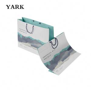 Sac à provisions pliable imprimé de logo personnalisé en carton ondulé réutilisable avec gaufrage de feuille d'or - Product Image 3