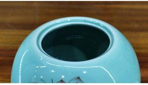 Gốm <span class=keywords><strong>Jar</strong></span>, Bàn Tay Sáng Tạo Sơn Men Ngọc Gốm <span class=keywords><strong>Cookie</strong></span> <span class=keywords><strong>Jar</strong></span> Thực Phẩm Lưu Trữ Hộp Nhỏ Làm Bằng Tay Nhà Kín Lon Cho Phục Vụ Trà - Product Image 2