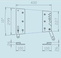 034 Audio professionnel 10 pouces Accesorios Para Line Array Kit de vol armoire suspendue systèmes de gréement matériel