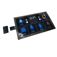 Sakelar Tombol Membran Taktil Produsen, Keypad Kapasitif, Sakelar Membran Sentuh, Sakelar Sensitif Sentuh untuk Range Hood