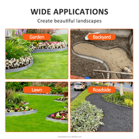 Bordure de jardin en acier inoxydable, résistante à la rouille et à l'usure, pour pelouse résidentielle et commerciale, et pour la rétention de terrains
