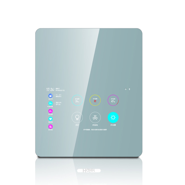 THLEE Smart 17/19/21.5-Inch Bathroom Anti-Fog LED Light Magic Mirror with Remote Control for Advertising Display in Elevators