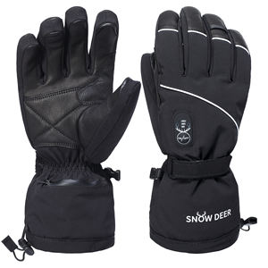 <span class=keywords><strong>Gants</strong></span> de ski <span class=keywords><strong>chauffants</strong></span> souples de style uni avec logo personnalisé pour la planche à neige par temps extrême hiver froid protection des mains pour le quotidien - Product Image 1