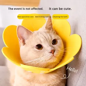 Collier élançolet pour chats et chiens, en <span class=keywords><strong>feutre</strong></span> doux et respirant, anti-morsure, <span class=keywords><strong>lavable</strong></span>, fermeture rapide, pour animaux de compagnie - Product Image 1