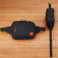 Sac tactique magnétique transfrontalier à ouverture rapide pour homme, multifonctionnel, pour affaires, chasse, patrouille, avec bandoulière