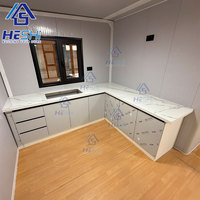 Isoliertes Modulares Containerhaus aus Stahl, Vorgefertigt, Faltbar, 40 Fuß/20 Fuß, zum Verkauf