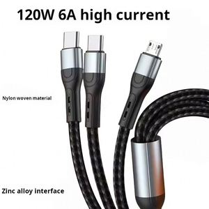 Customized Logo 3 in 1 Data 5A Cell Phone Mobile Para Celular Tipo Charger Gift Sets <b>Usb</b> Type C <b>Cable</b> Fast Charging - Product Image 2