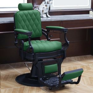 Heavy Duty Vintage Salon Barber <b>Chair</b> 200kg Integrated Die-Casting Frame 180° <b>Recline</b> One-Stop Salon Furniture for Salon Setup - Product Image 5