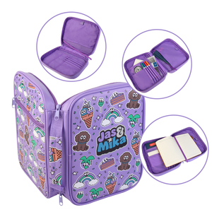 Borsa bibbia personalizzata di moda all'ingrosso con copertina del libro in pelle con cerniera per le donne - Product Image 4