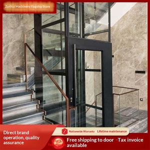 Ascensor Doméstico de Fábrica de Shandong, Ascensor para Viviendas de Dos, Tres, Cuatro y Cinco Pisos, Ascensor Hidráulico de Tracción para Áticos, Ascensor Panorámico - Product Image 1