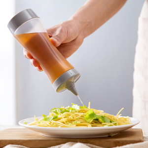Bouteille <span class=keywords><strong>de</strong></span> sauce en plastique épais à presser pour la cuisine et les salades, avec un design pointu - Product Image 3