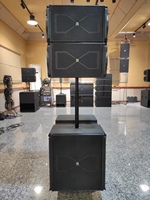 Système audio Sandy Audio K6, enceinte portable active 12 pouces Line Array + amplificateur de subwoofer 18 pouces, système audio PA pour événements en plein air et en intérieur K6