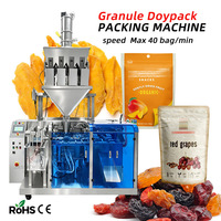 Machine d'emballage automatique de sachets refermables pour raisins secs et fruits lyophilisés en doypack préformé