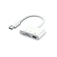 Lecteur de cartes SD TF double emplacement UHS II Type C 5 Gbit/s, adaptateur de mémoire externe pour ordinateur, tablette, appareil photo, photographe