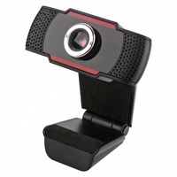 Kamera Web Full HD 720P dengan Penutup Privasi, Fokus Manual, Kamera Komputer USB untuk Live Streaming, Zoom, Skype