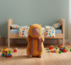 Lindo Peluche de Capibara de 35 cm, Animal de Peluche Suave para Niños de 2 a 4 Años, Regalo Unisex con Bufanda - Product Image 2